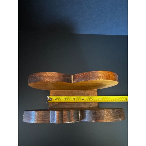 Vintage Hand-Painted Wooden Napkin Holder With Bunny & Sheep Design - Picture 3 of 13